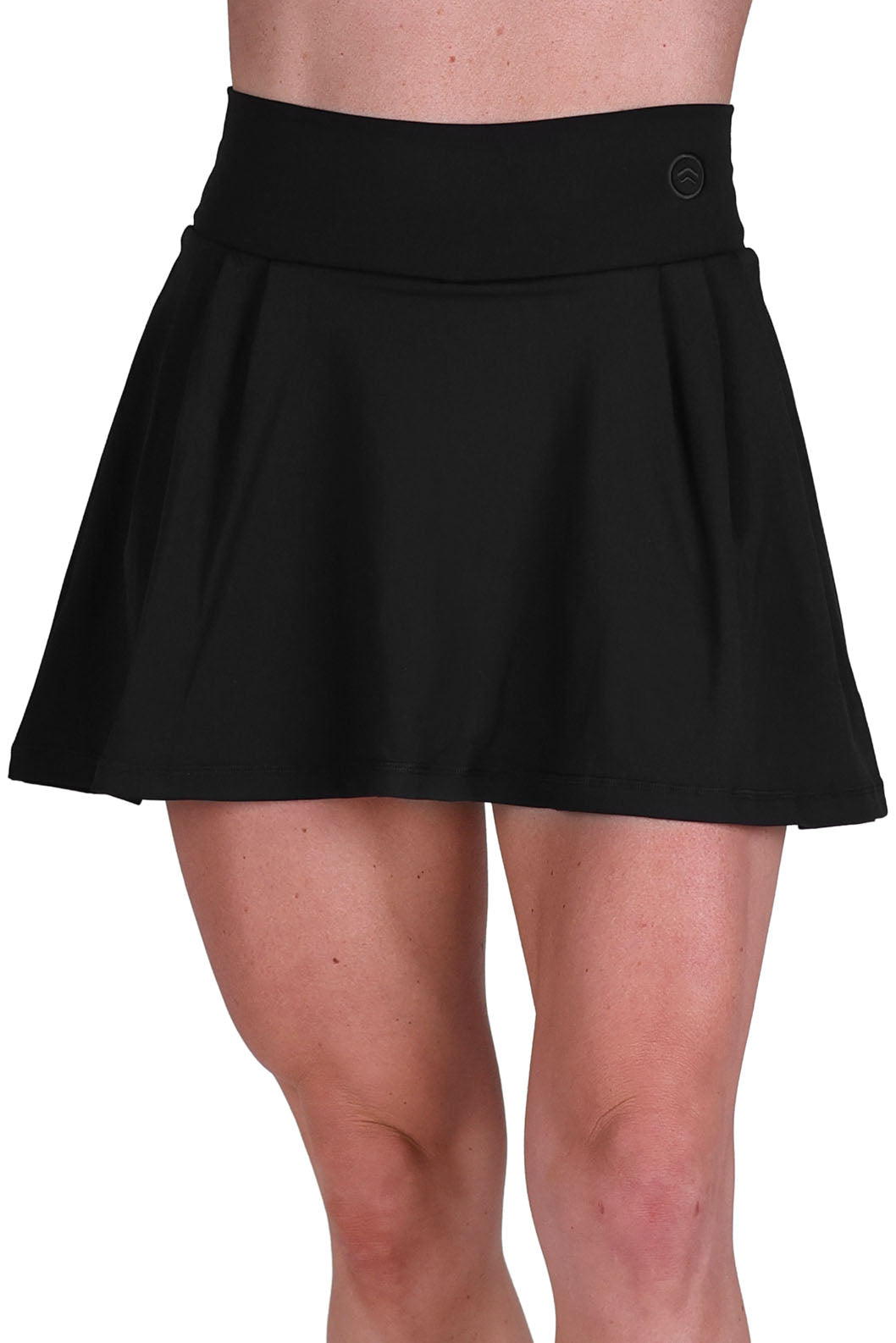 BLACK FLARED SKORT