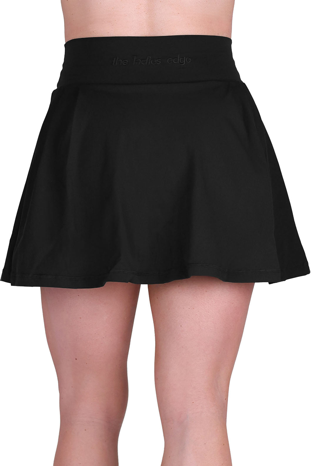 BLACK FLARED SKORT