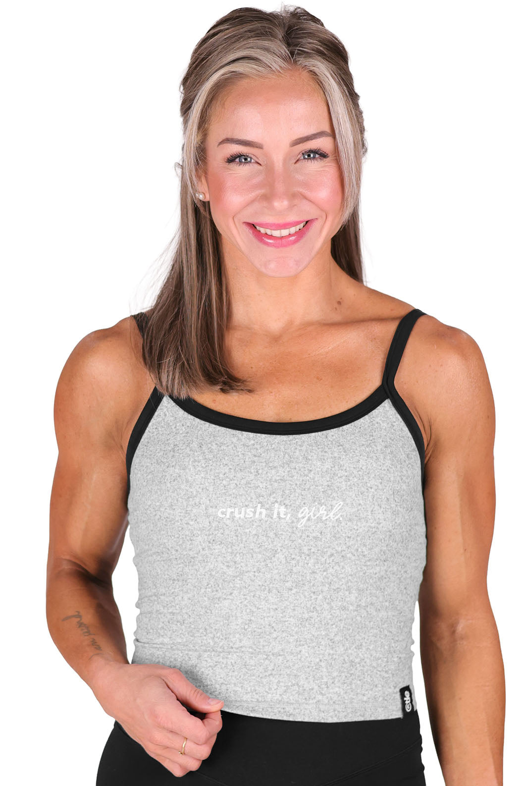 BLACK + GREY SIMPLE BRA TOP