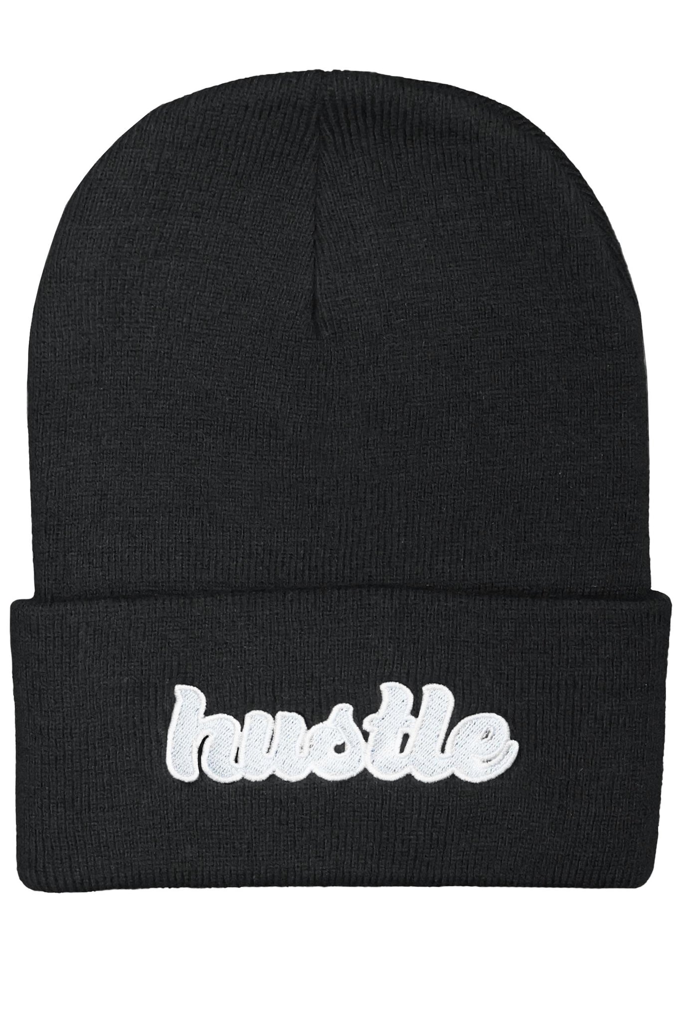 BLACK HUSTLE BEANIE