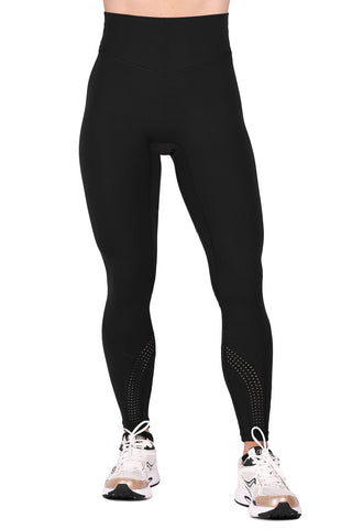 BLACK PATCHWORK LEGGING