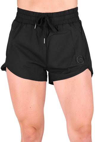 BLACK RUNNING SHORT