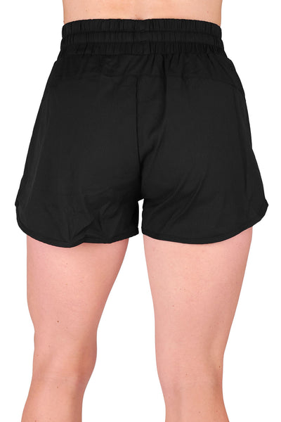 BLACK RUNNING SHORT