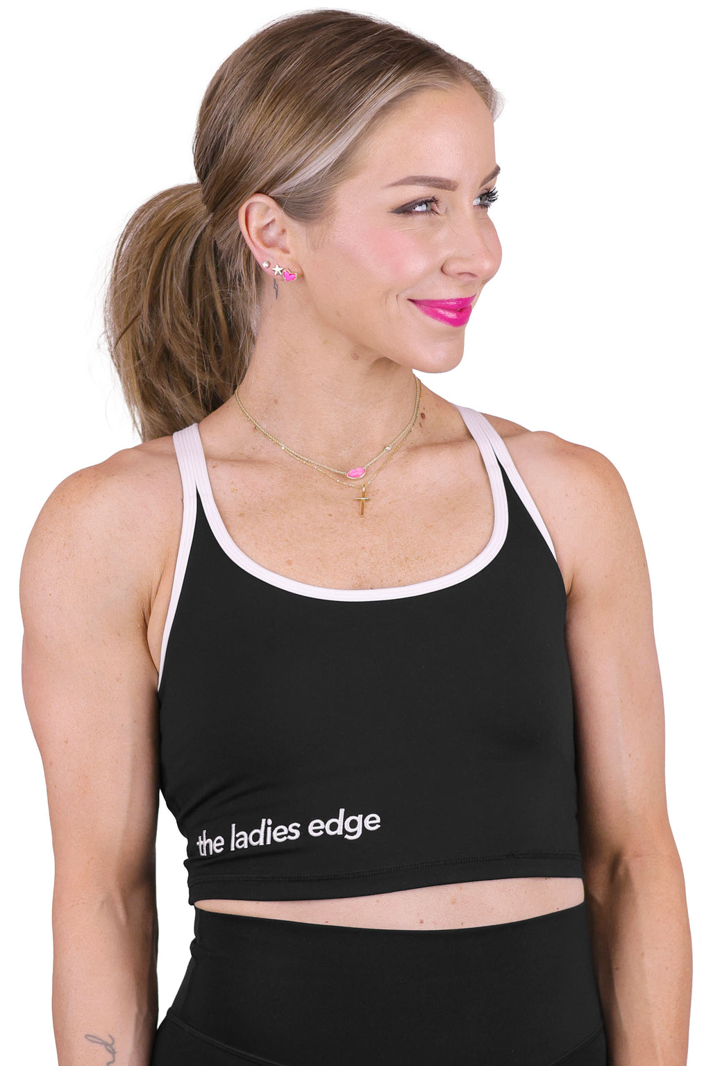 BLACK + WHITE RELAXED BRA