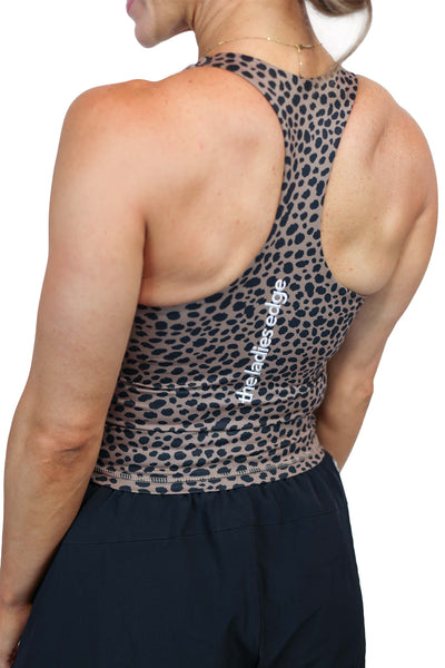 CHEETAH CINCH BRA TOP