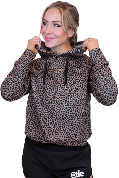 CHEETAH KEYHOLE HOODIE