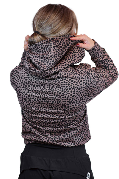 CHEETAH KEYHOLE HOODIE