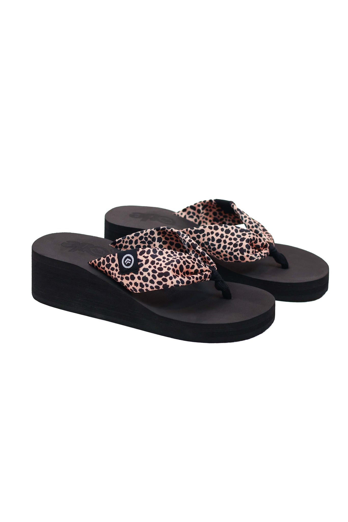 CHEETAH WEDGE FLIP FLOPS