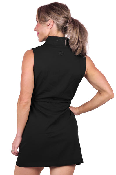 CINCH WAIST WINDBREAKER DRESS