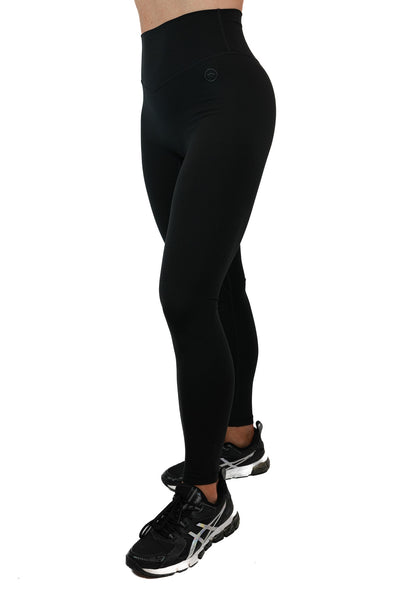 BLACK EMBROIDERED LEGGING