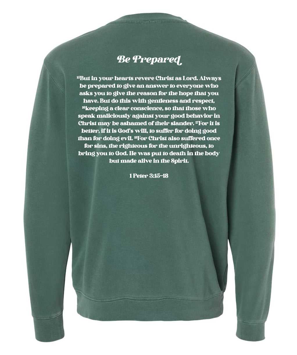 JESUS SAVES CREWNECK (GREEN) *PRE-ORDER*