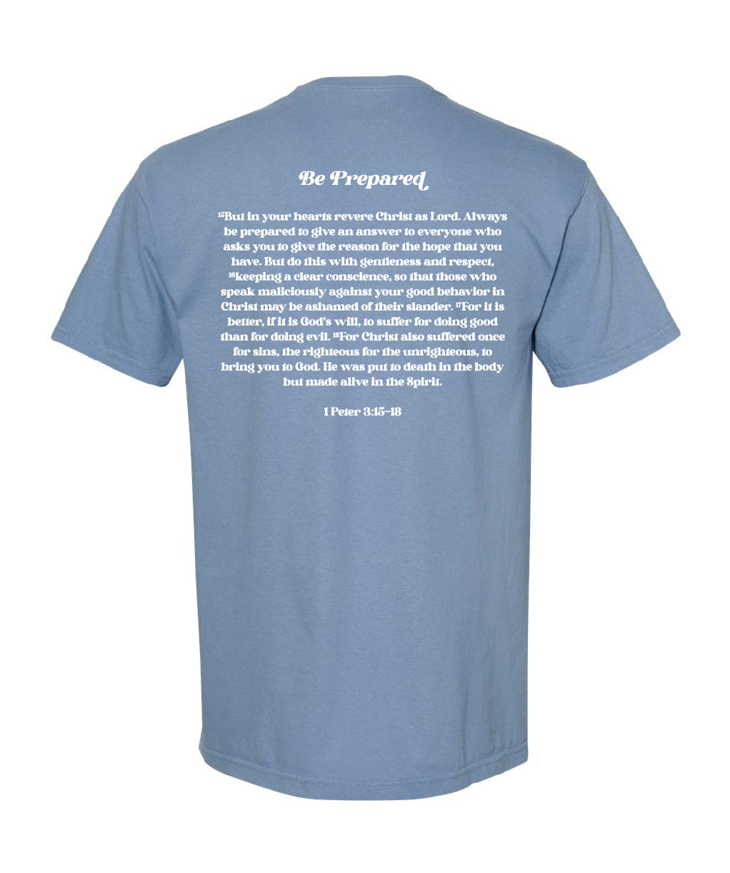 JESUS SAVES TEE (BLUE)
