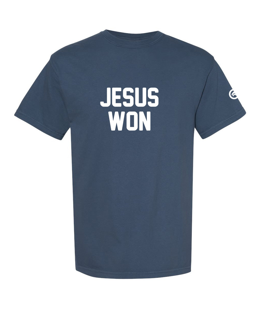 JESUS WON TEE (NAVY)