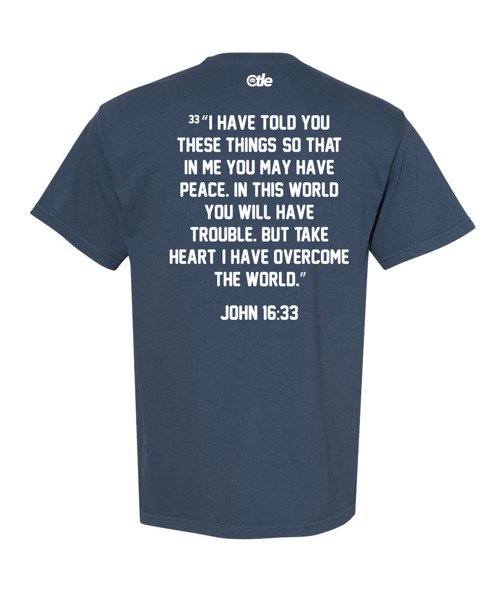 JESUS WON TEE (NAVY)
