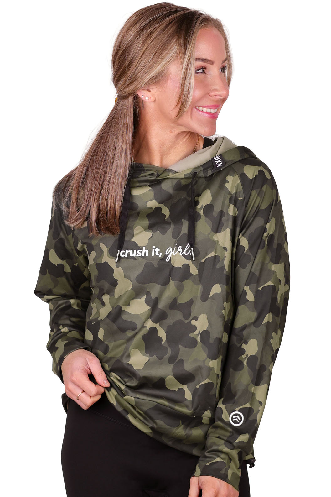 FULL LENGTH CAMO HOODIE