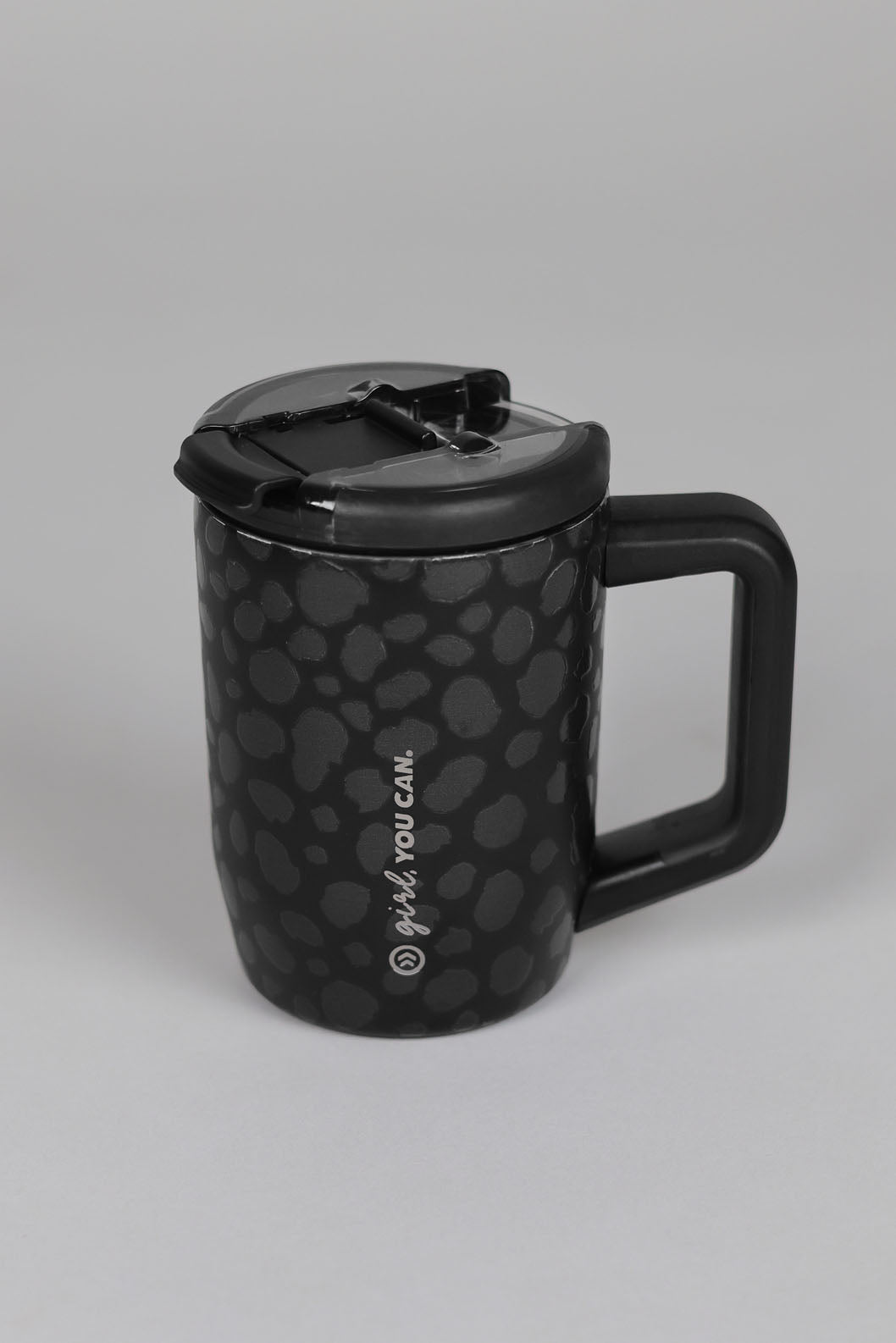 15OZ BLACK CHEETAH COFFEE MUG