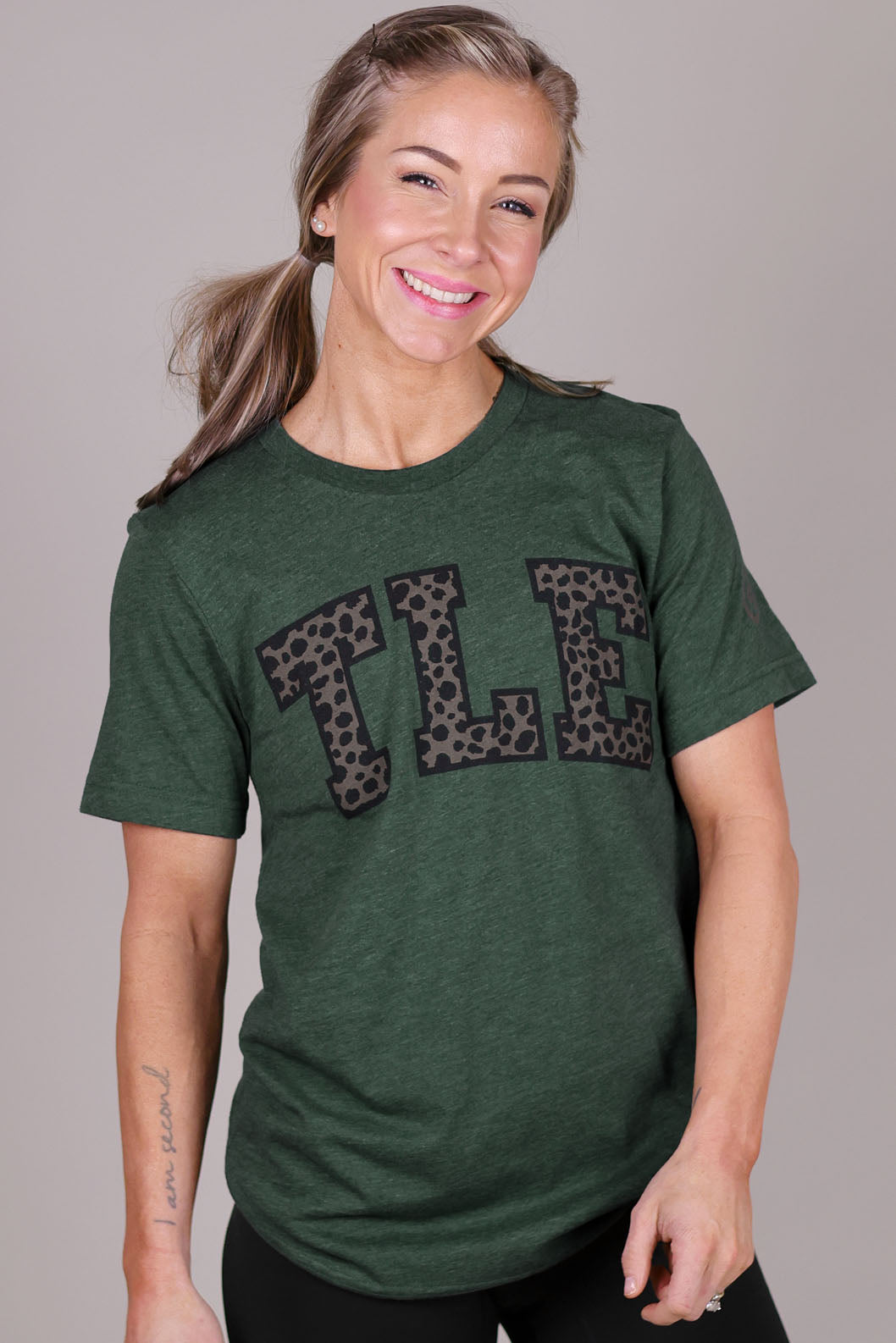 DARK GREEN TLE TEE