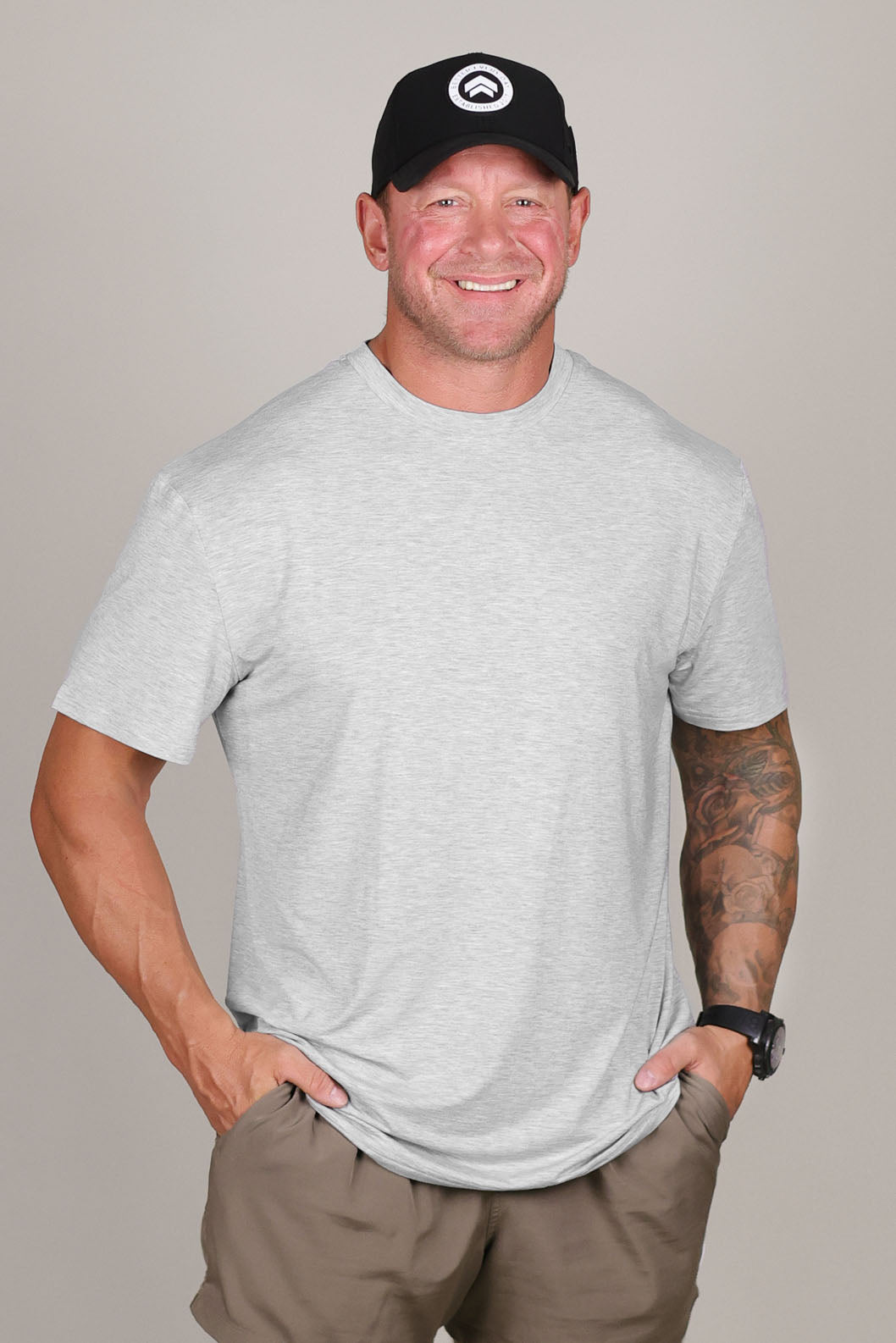 GREY DRIFT TEE