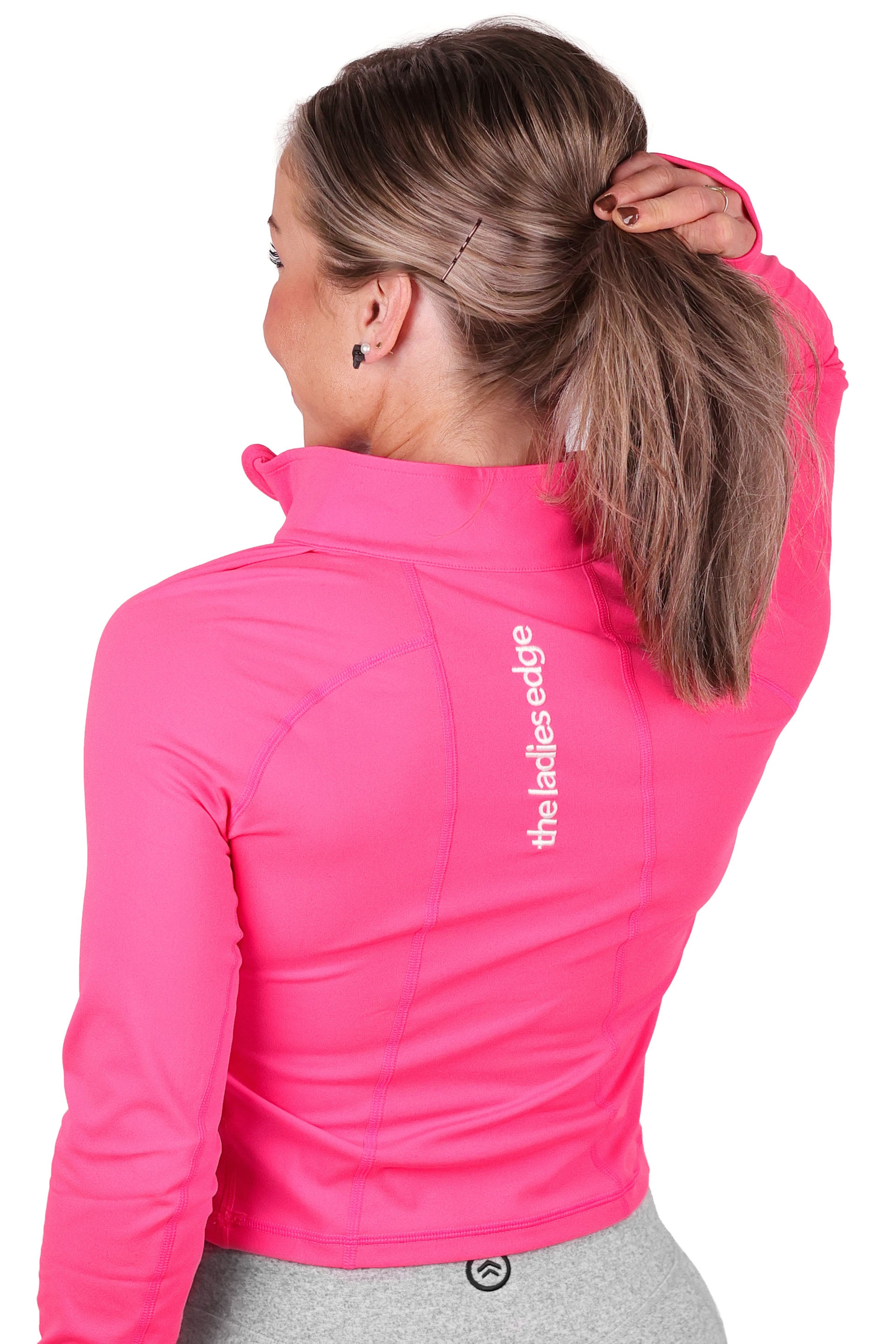 HOT PINK PERFORMANCE PULLOVER