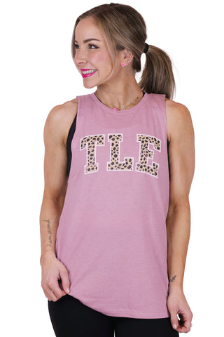 LIGHT PINK CHEETAH TANK