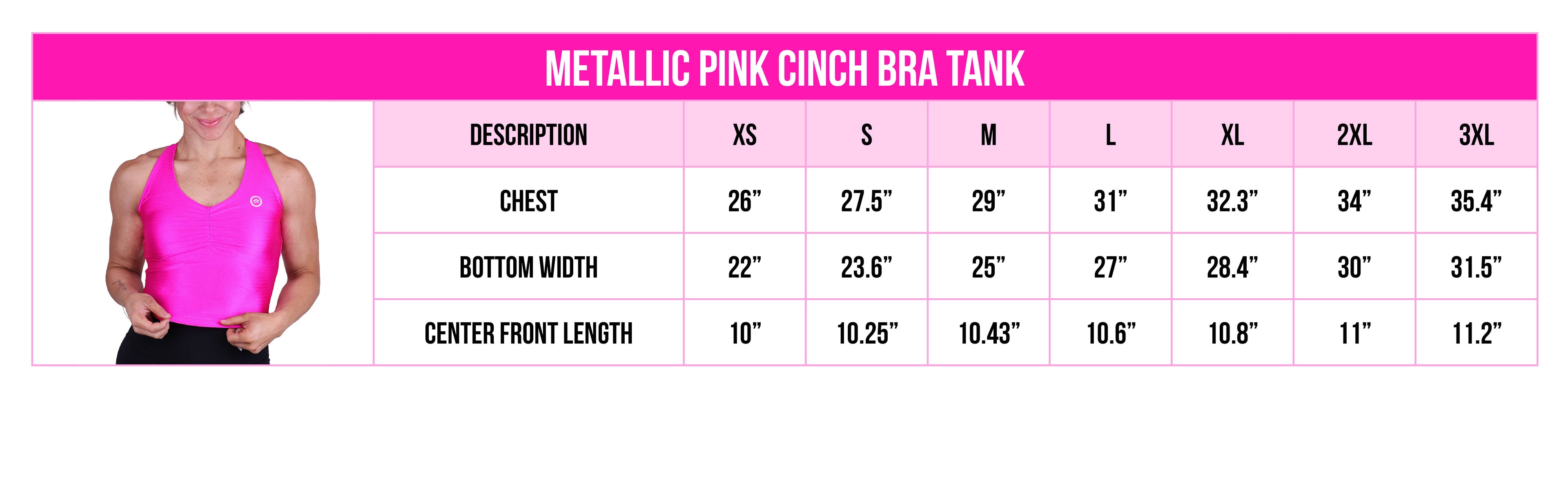 METALLIC PINK CINCH BRA TOP