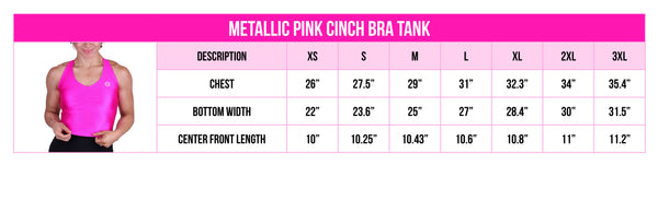 METALLIC PINK CINCH BRA TOP