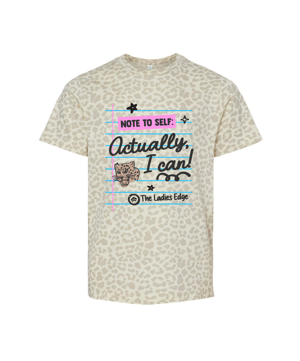 NOTE TO SELF CHEETAH *YOUTH* TEE