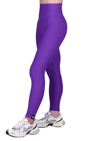 PURPLE RIBBED LEGGING