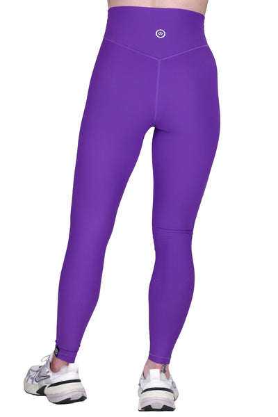 PURPLE RIBBED LEGGING