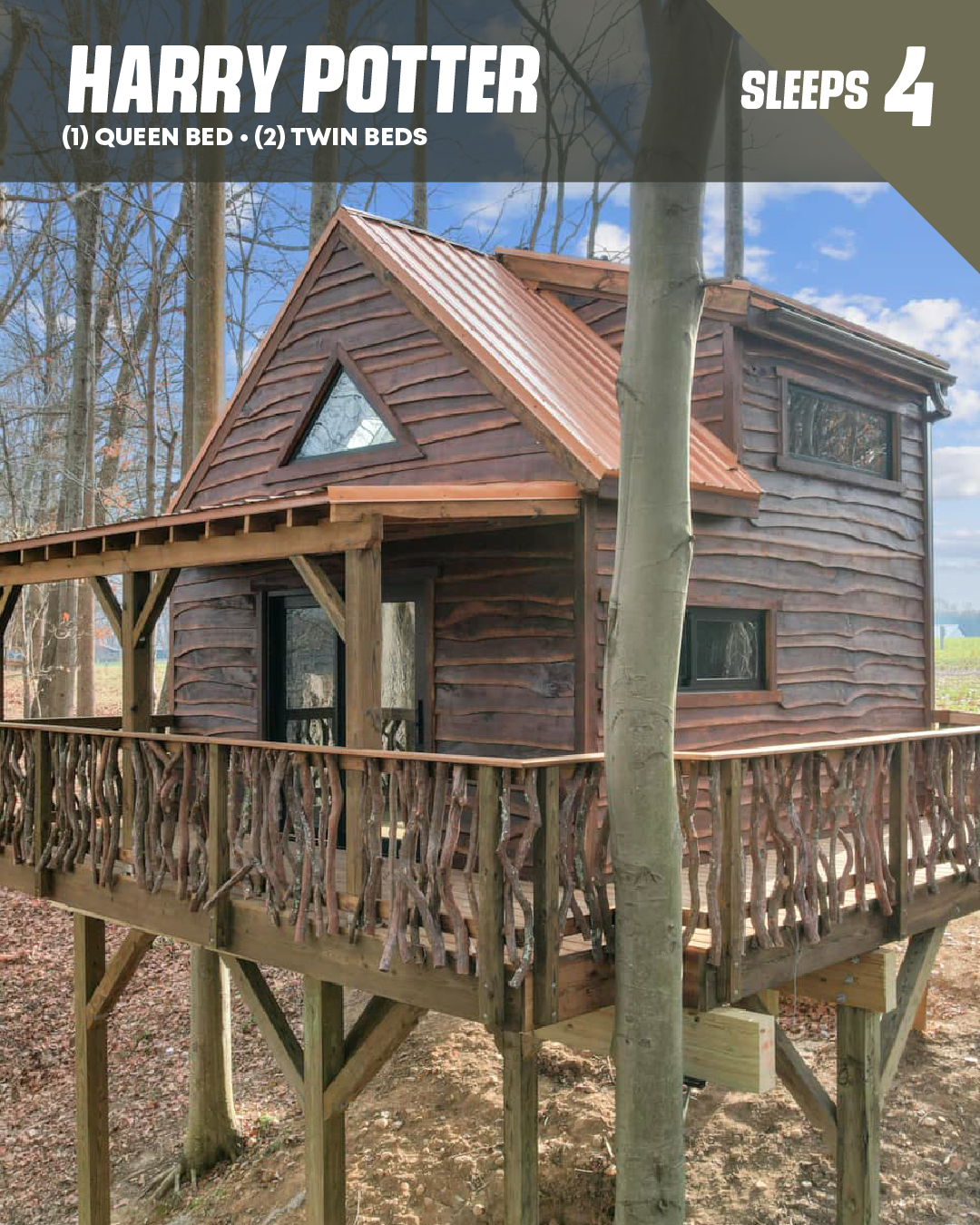 HARRY POTTER BURROW TREEHOUSE