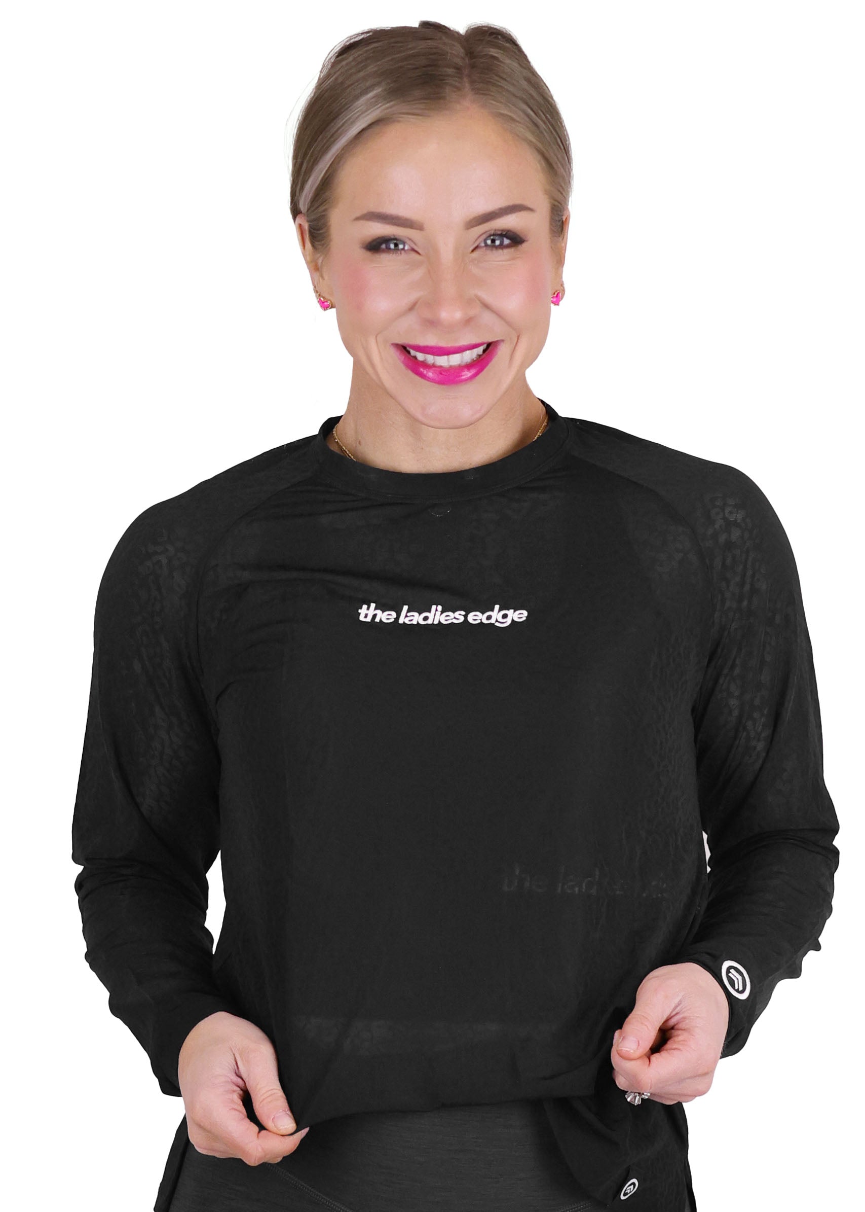 SHEER BLACK LONG SLEEVE