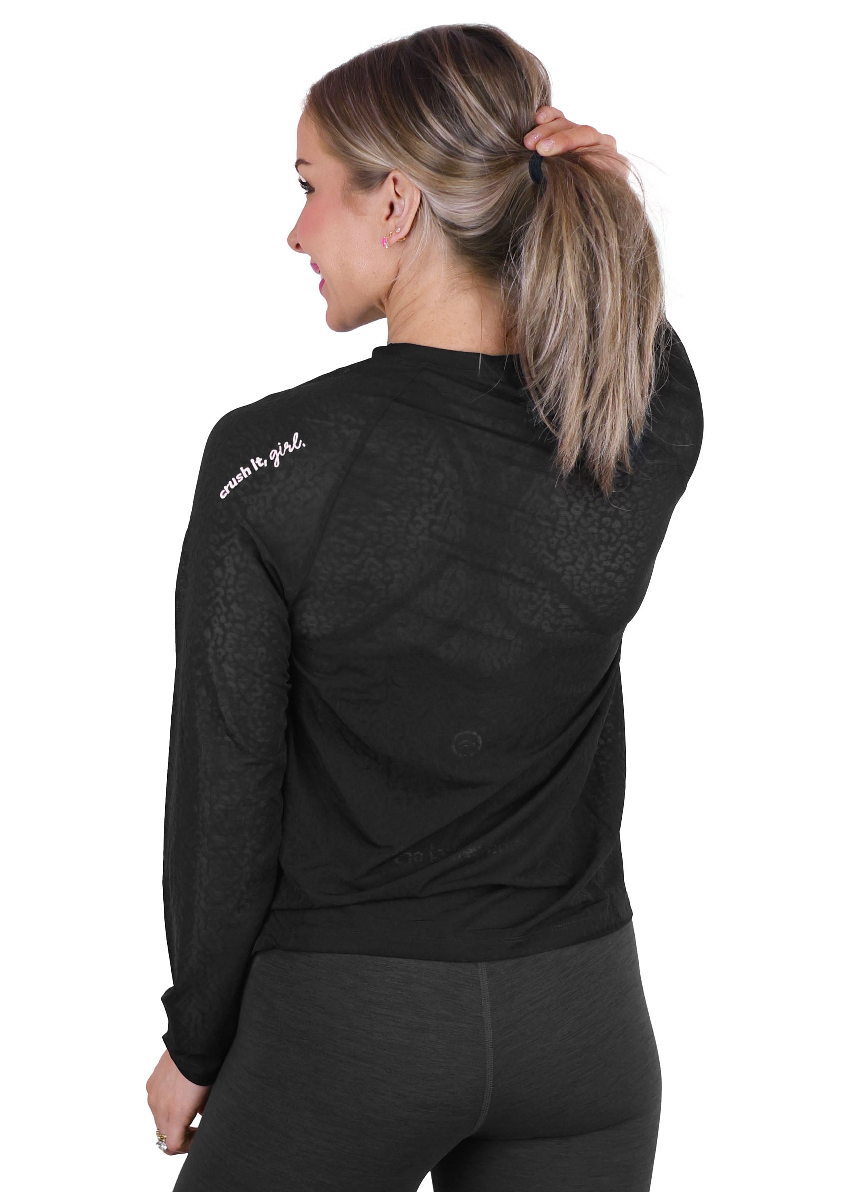SHEER BLACK LONG SLEEVE