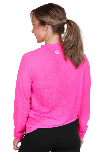 SHEER PINK CHEETAH LONG SLEEVE