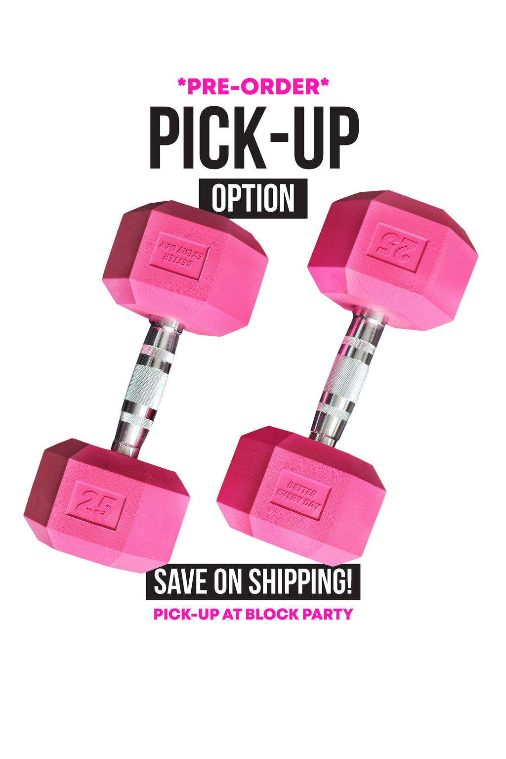 25LB DUMBBELL SET *PRE-ORDER* (pick-up)