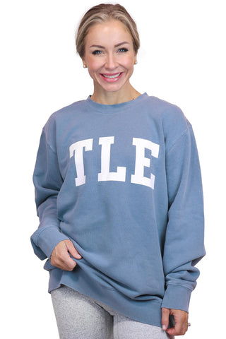 TLE FADED BLUE CREWNECK